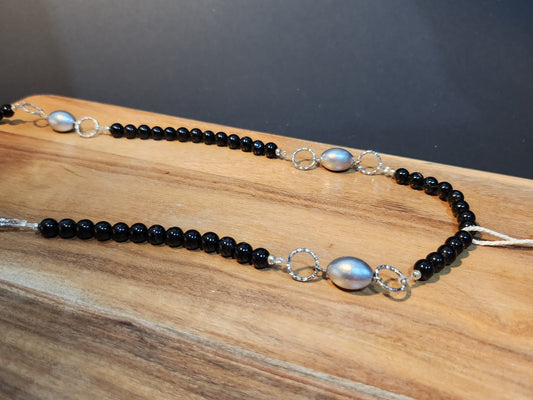 Lunar Stride Onyx Necklace
