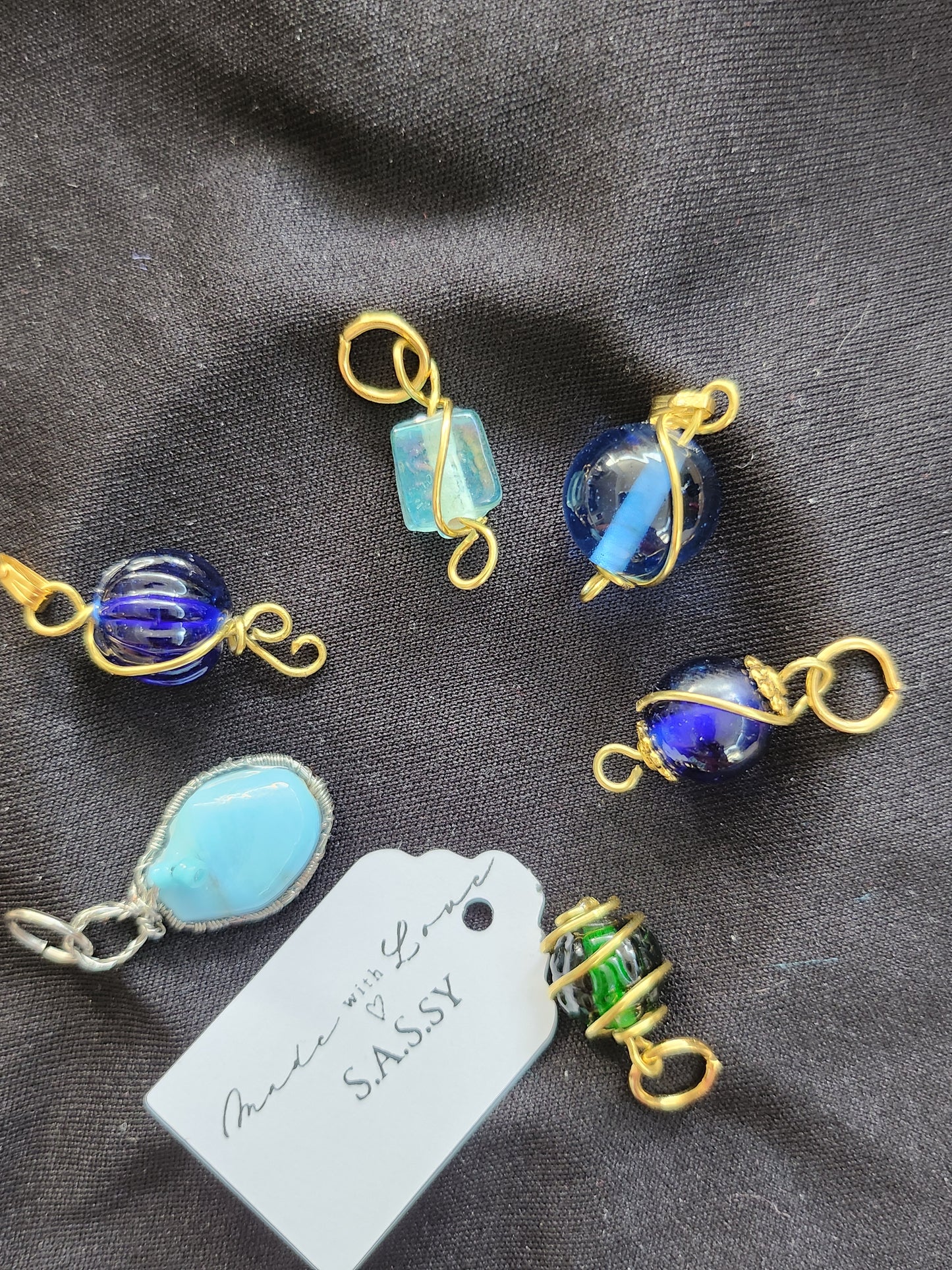 Handcrafted Wire Wrapped Mini Pendants