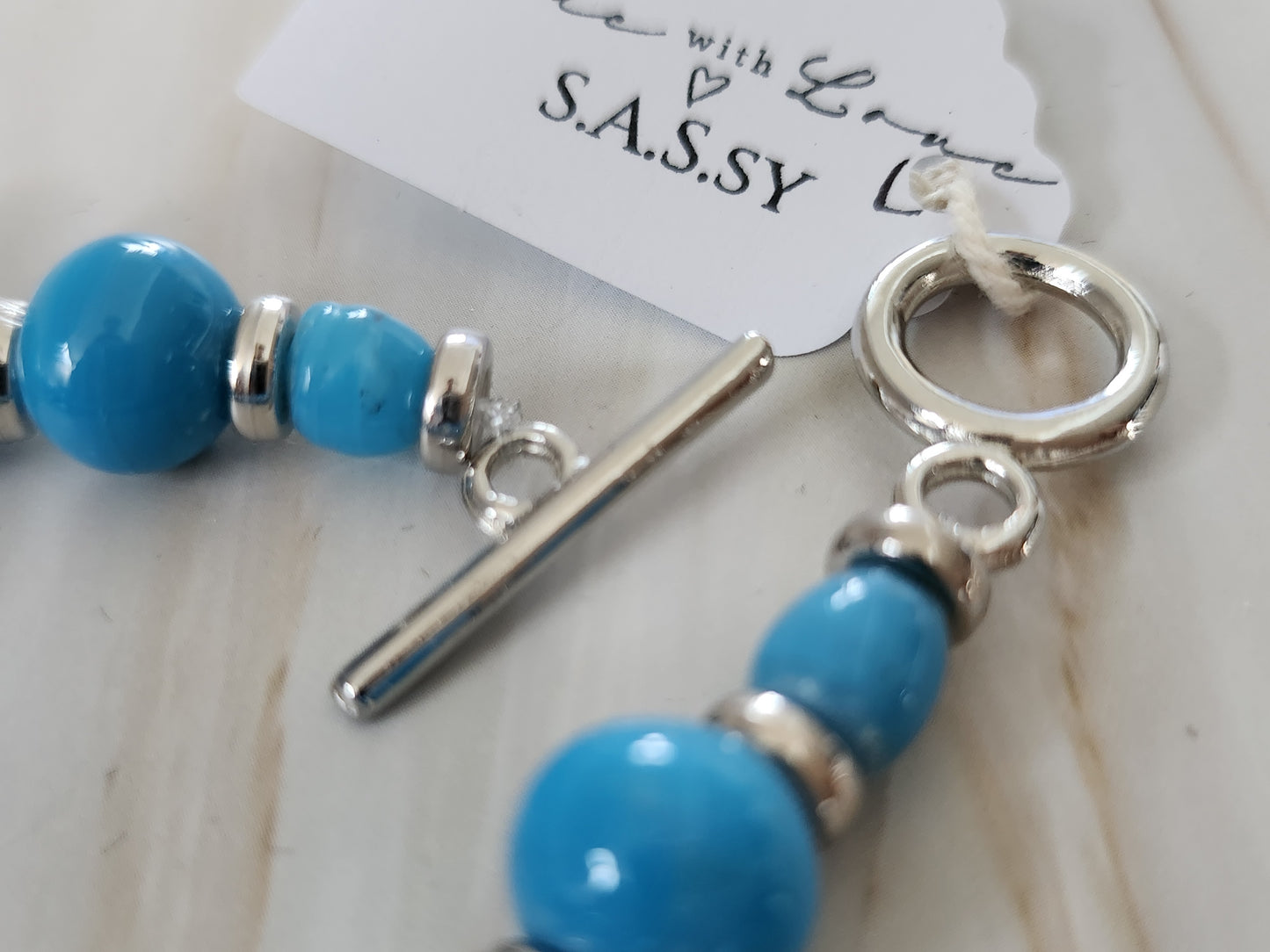 Azure Beaded Bracelet