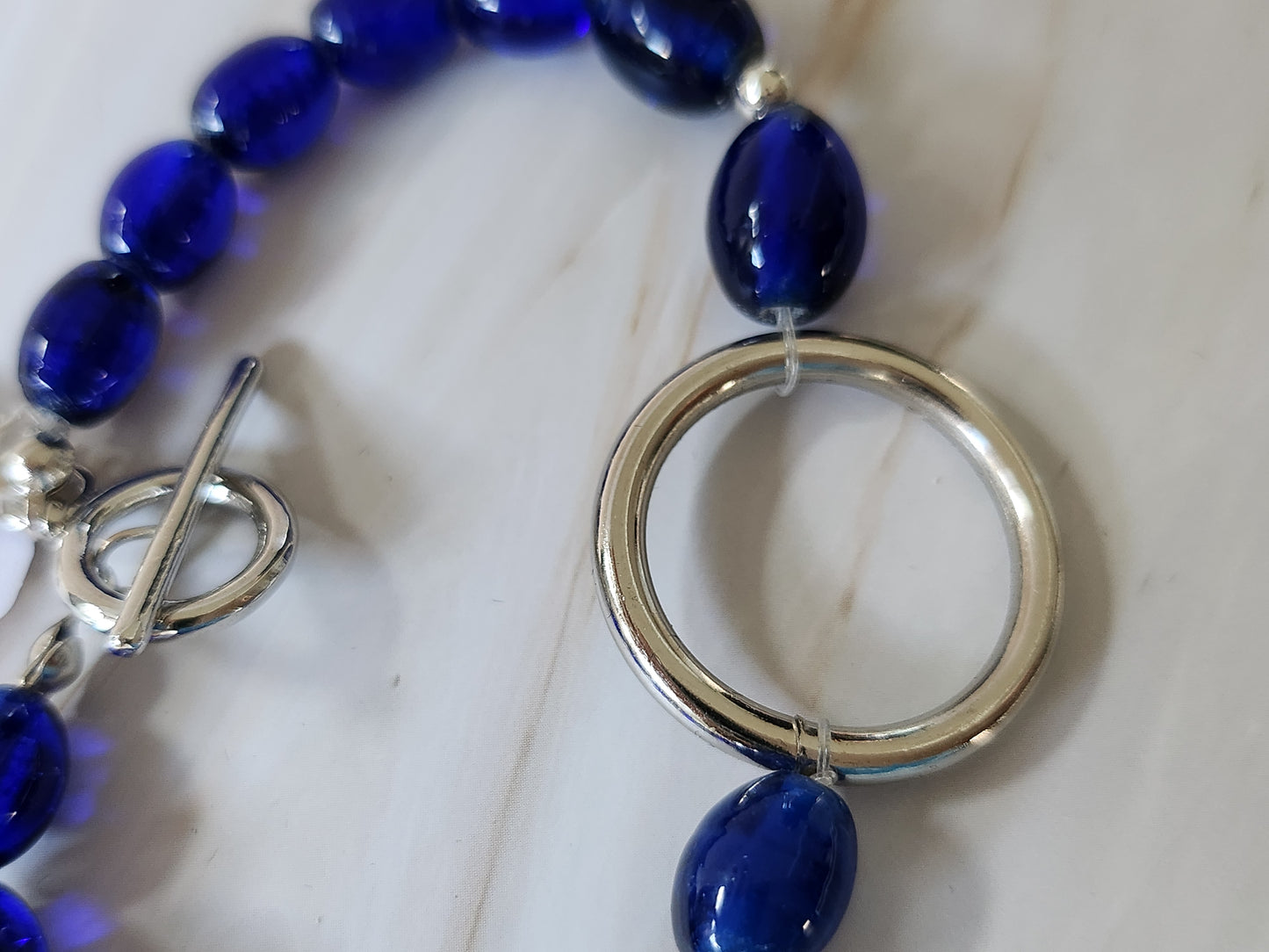 Blue Beaded Bracelets