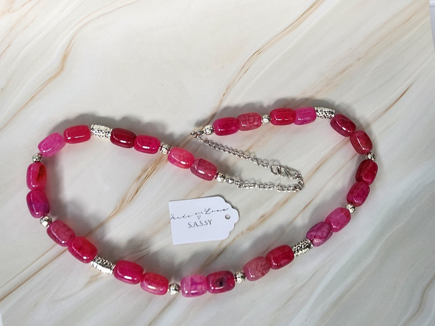 Pink Gemstone Necklace