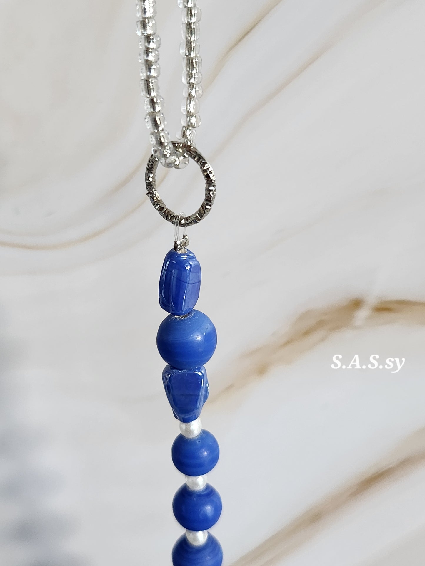 Ocean Whisper Blue Necklace