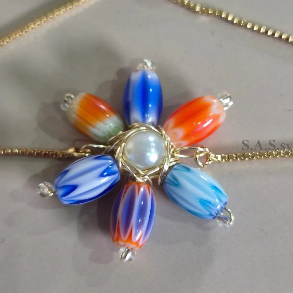 Flower Chain Bracelet - Sassy by Sharmin Aziz