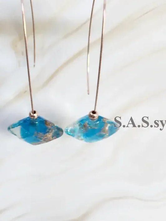 Vibrant Geometric Earrings - Sassy by Sharmin Aziz