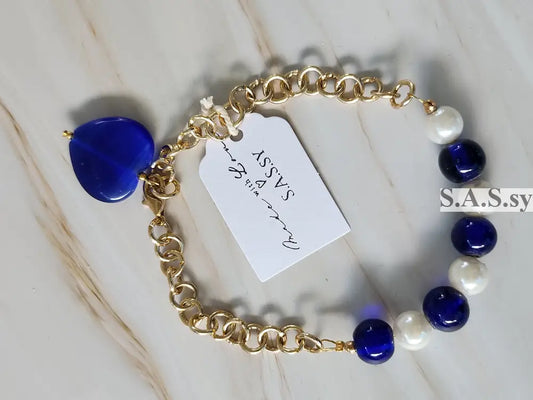 Blue Charm Bracelet B07 Bracelet