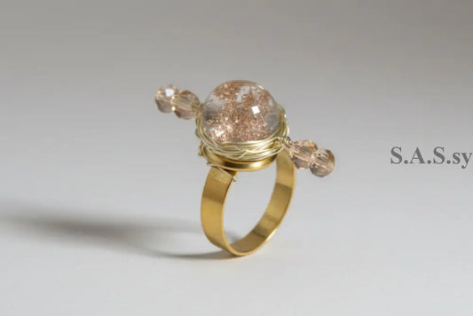 Glitter Cocktail Ring - Sassy by Sharmin Aziz