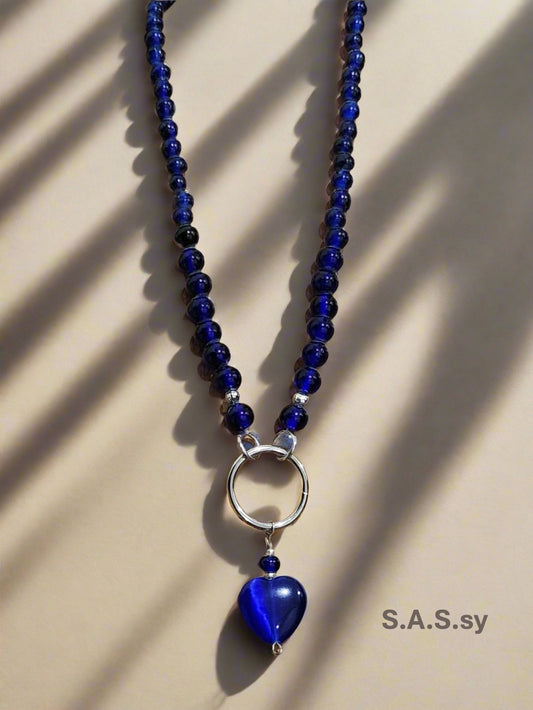 Midnight Heart Necklace