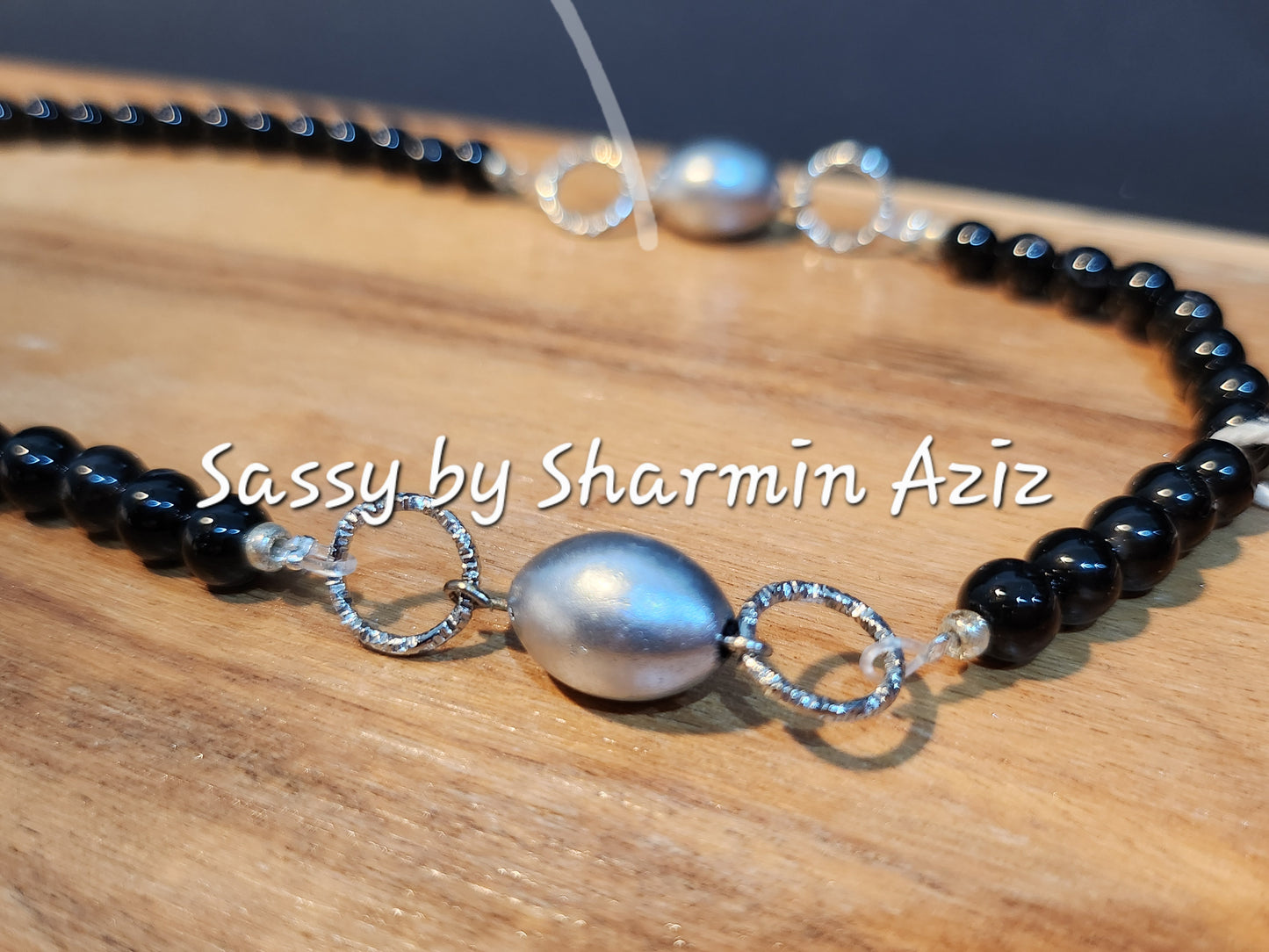 Lunar Stride Onyx Necklace