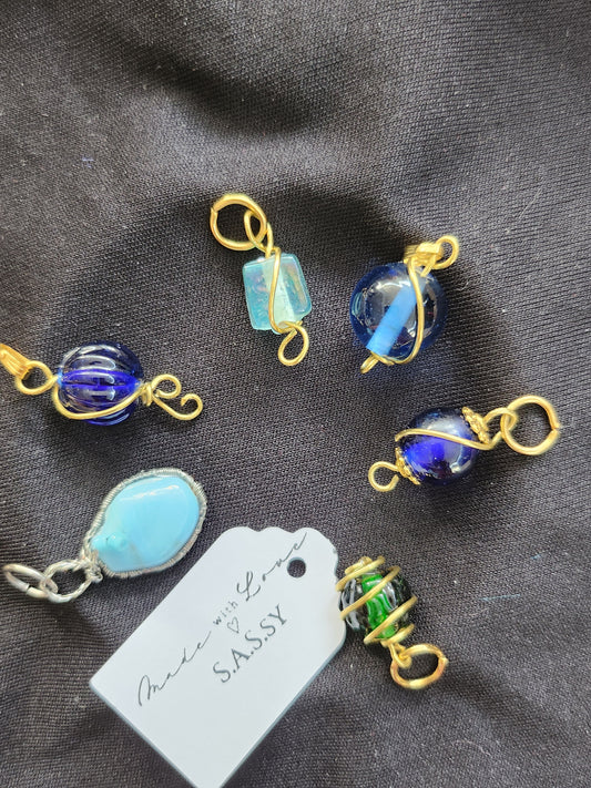 Handcrafted Wire Wrapped Mini Pendants