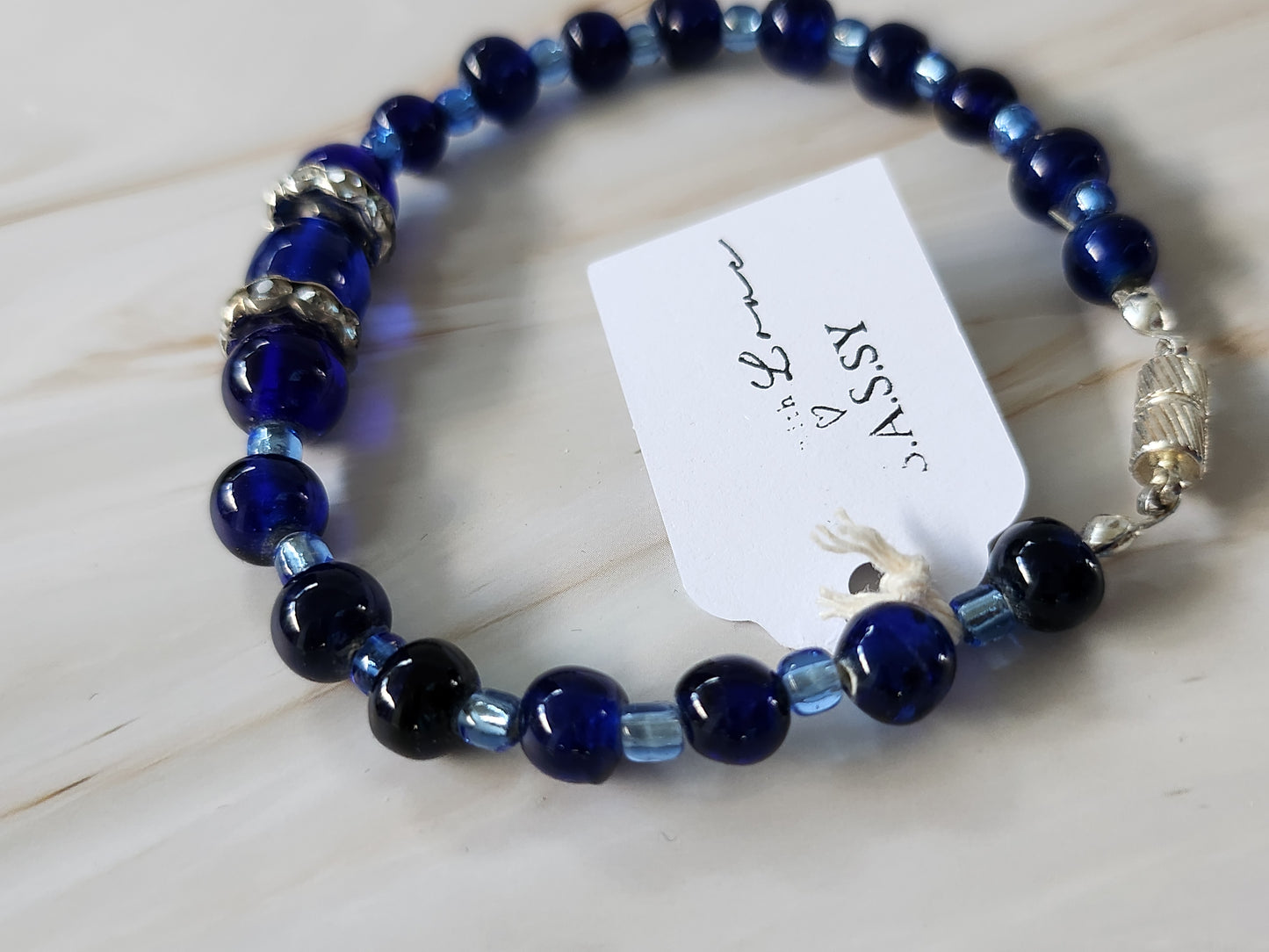 Blue Beaded Bracelets