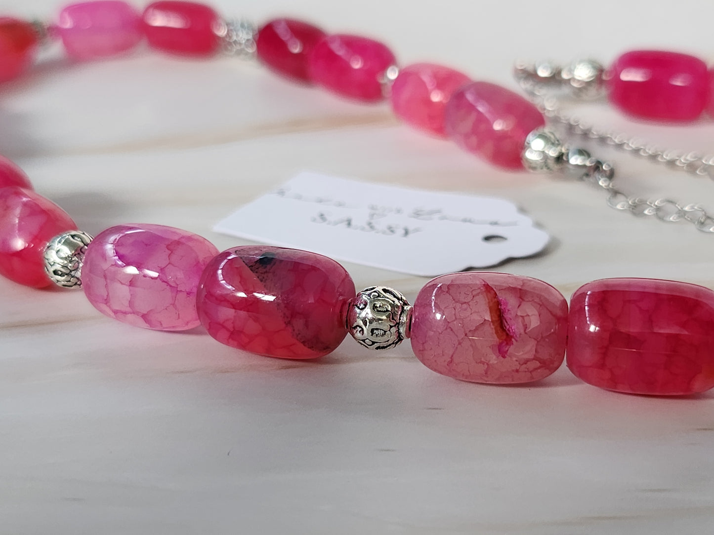 Pink Gemstone Necklace