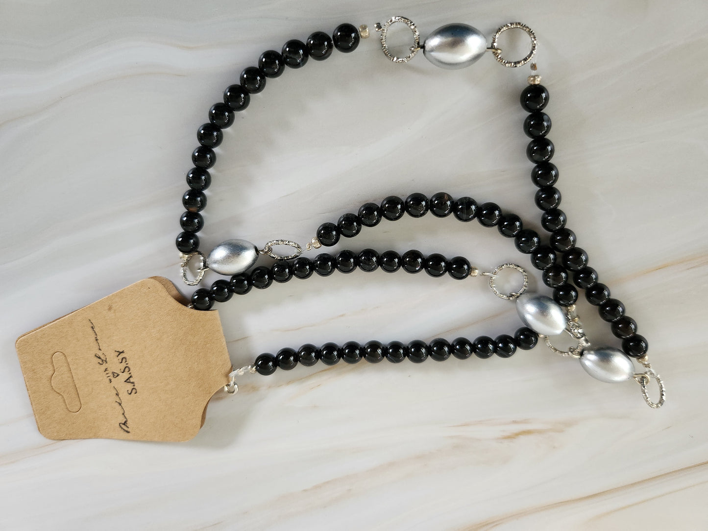 Lunar Stride Onyx Necklace