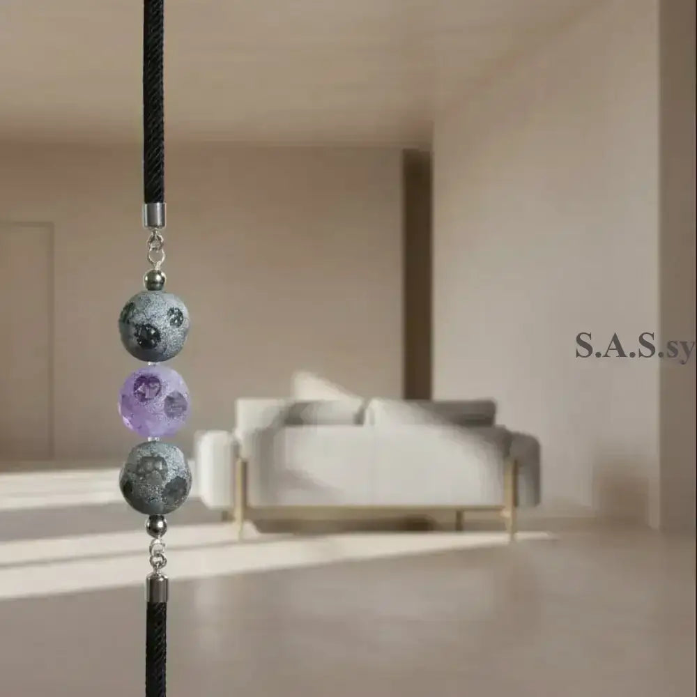 Three Dot Cord Bracelet - Handcrafted Glass Bead Bracelet - Sassy by Sharmin Aziz