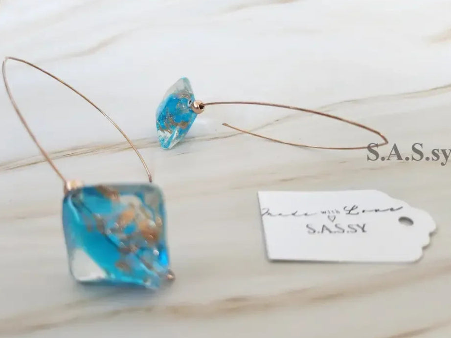 Vibrant Geometric Earrings - Sassy by Sharmin Aziz