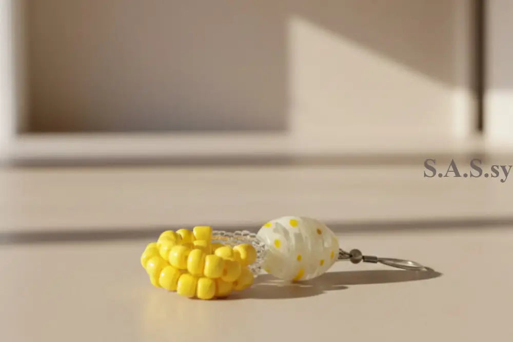 Yellow Drop Earring - Sassy by Sharmin Aziz