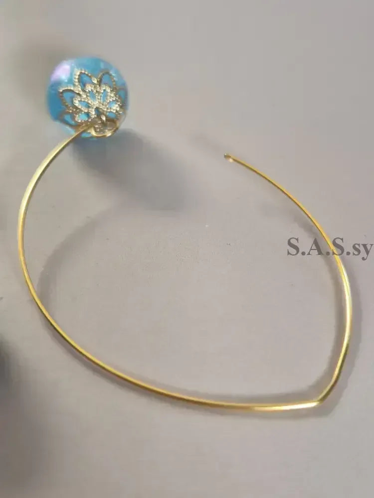 Dot Hoop Earrings - Handcrafted Glass Bead Statement Hoops - Sassy by Sharmin Aziz