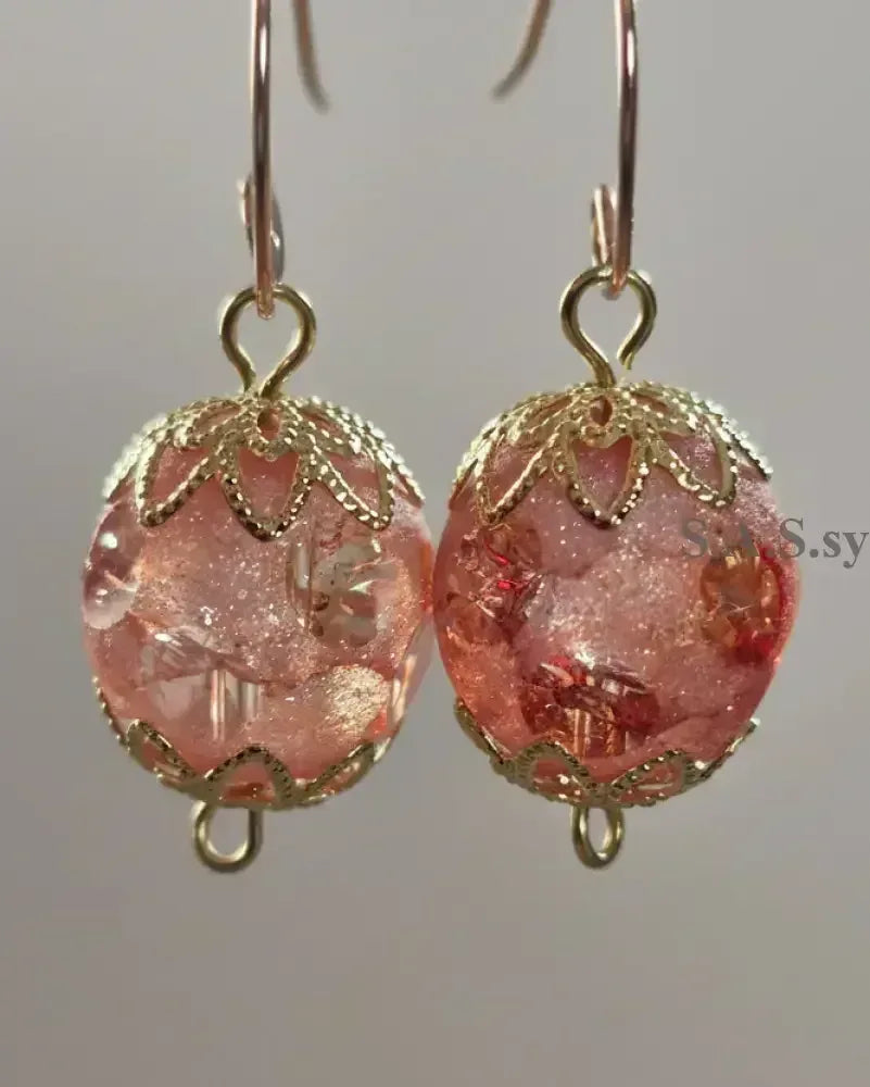 Dot Hoop Earrings - Handcrafted Glass Bead Statement Hoops - Sassy by Sharmin Aziz