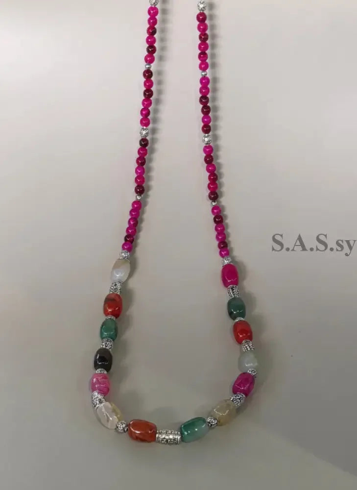 Multi Coloured Gemstone Necklace - Sassy by Sharmin Aziz