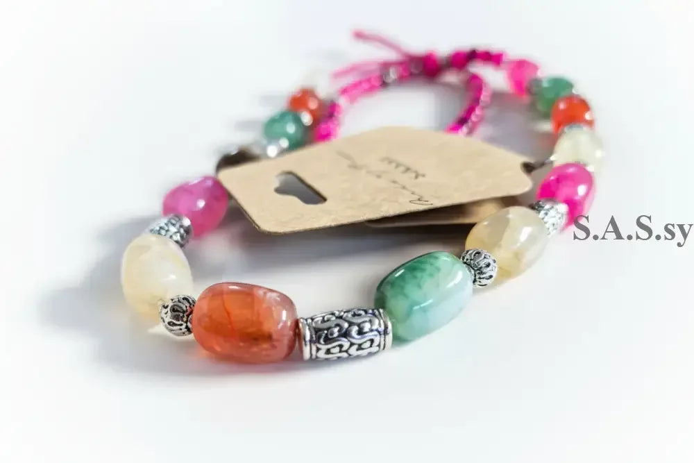 Multi Coloured Gemstone Necklace - Sassy by Sharmin Aziz