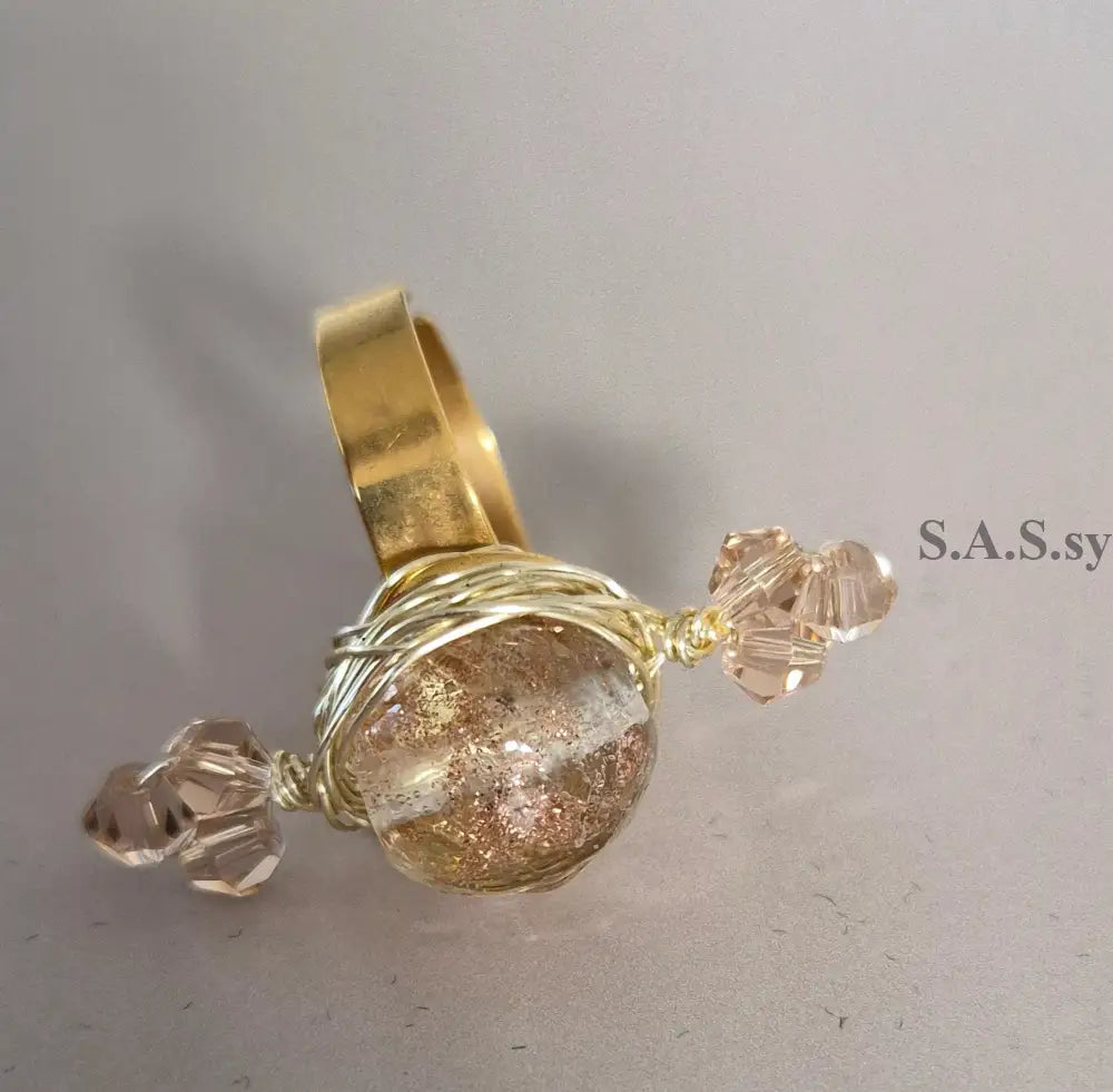 Glitter Cocktail Ring - Sassy by Sharmin Aziz