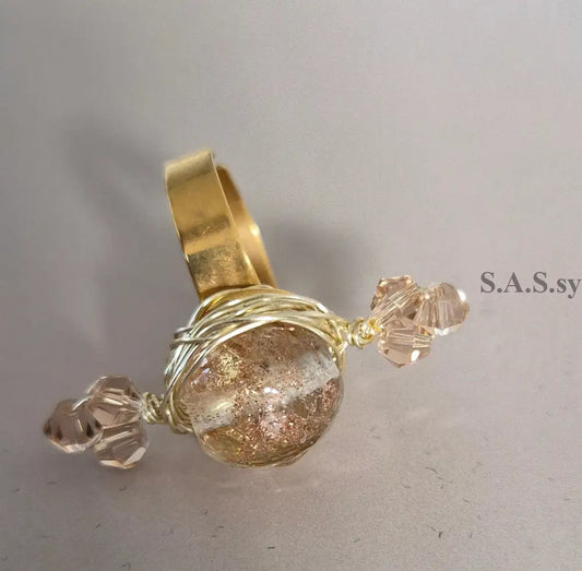 Glitter Cocktail Ring - Sassy by Sharmin Aziz
