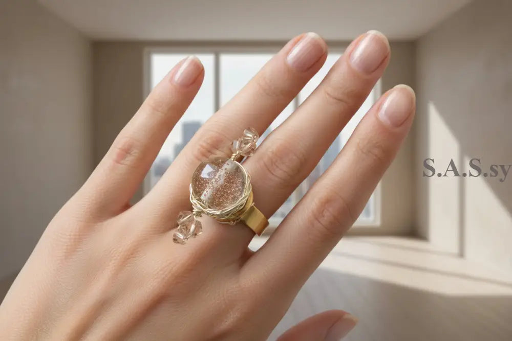Glitter Cocktail Ring - Sassy by Sharmin Aziz