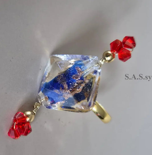 Blue Charm Ring - Sassy by Sharmin Aziz