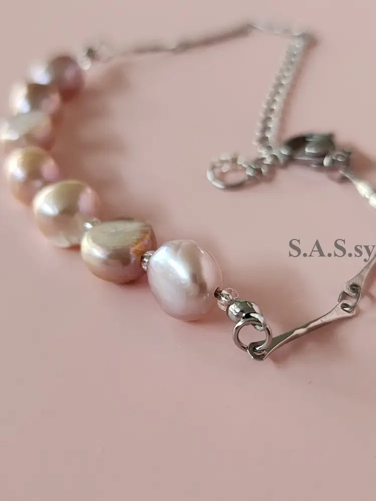 Blush Horizon Freshwater Pearl Bracelet Bracelet
