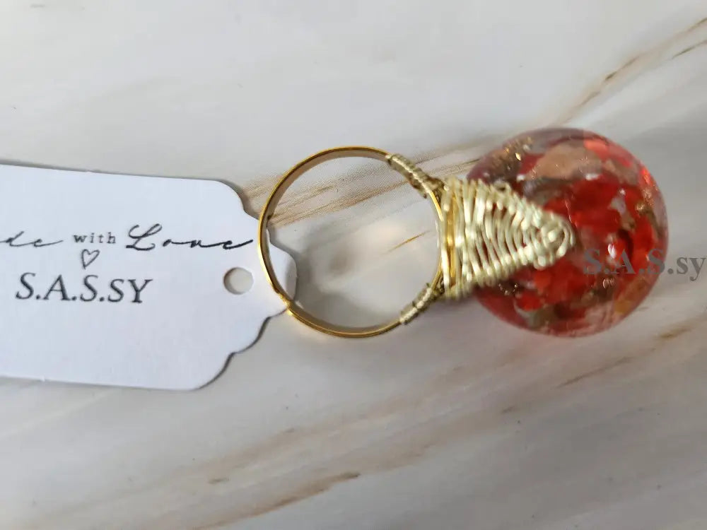 Red Solitaire rings R13