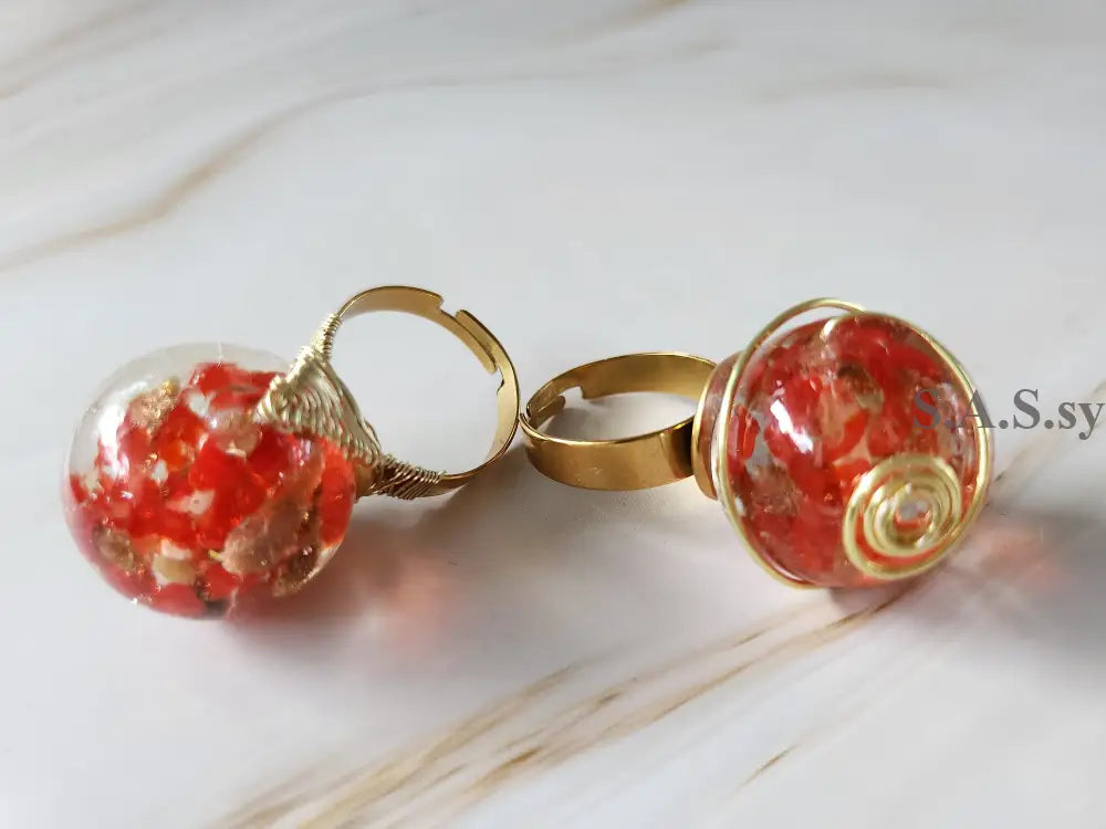 Red Solitaire rings R13