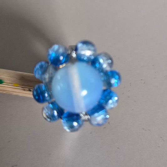 Moon Halo Ring - Opalite Statement Ring