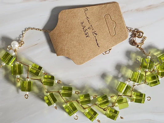 Verdant Glimmer Necklace N27 Necklace
